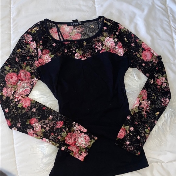 Black / Floral Shirt - Picture 1 of 1